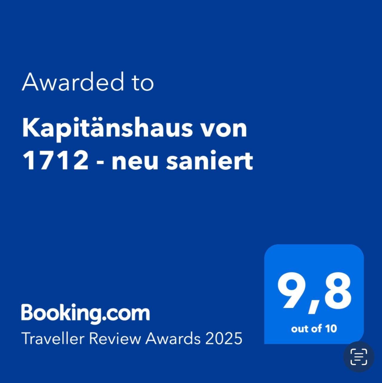 Kapitaenshaus Von 1712 - Neu Saniert Lejlighed Niblum Eksteriør billede